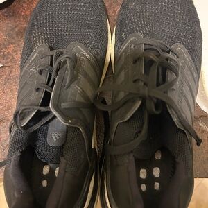 Adidas Men's Black and White Sneakers